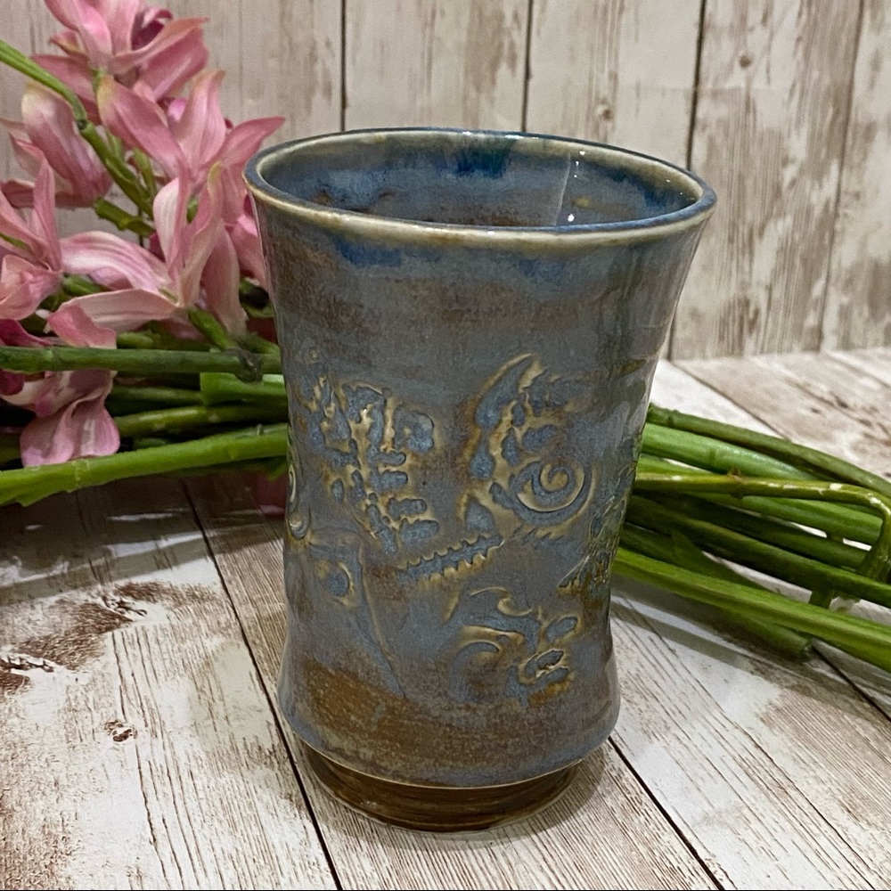 Signed Pottery Japanese Glazed Tea Cup